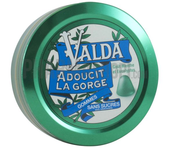 Valda Gummis Minze und Eukalyptus ohne Zucker - Dose mit 50 g