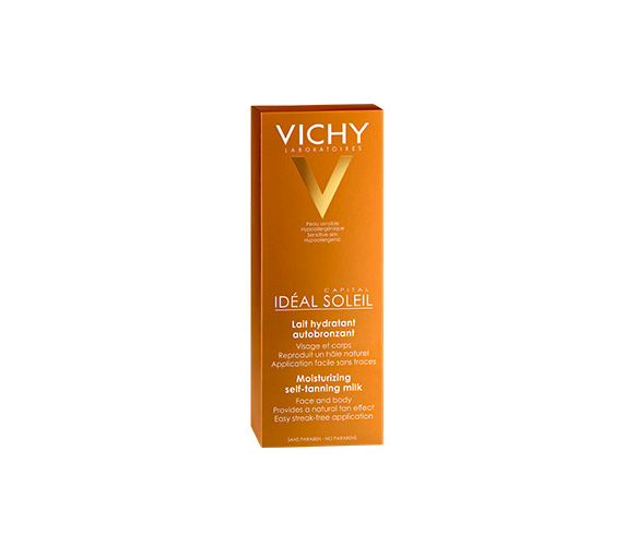 Ideale Sonnenbräune feuchtigkeitsspendende Milch für Gesicht und Körper Vichy - Tube mit 100 ml