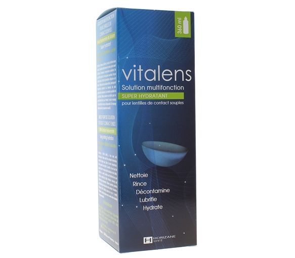 Vitalens multifunktionale Lösung für Kontaktlinsen - Flasche mit 360 ml
