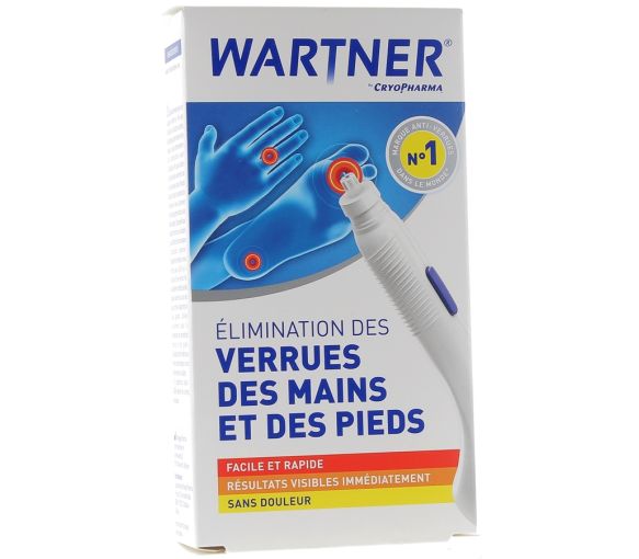 Schnelle Behandlung von Warzen an Händen und Füßen Wartner by cryopharma - 1 Applikatorstift