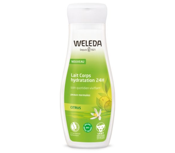 Körperlotion 24H Feuchtigkeit mit Citrus Weleda - Flasche mit 200 ml - image 1