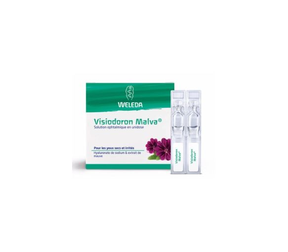 Visiodoron Malva Weleda Augentropfen in Einzeldosen - Packung mit 20 Einzeldosen