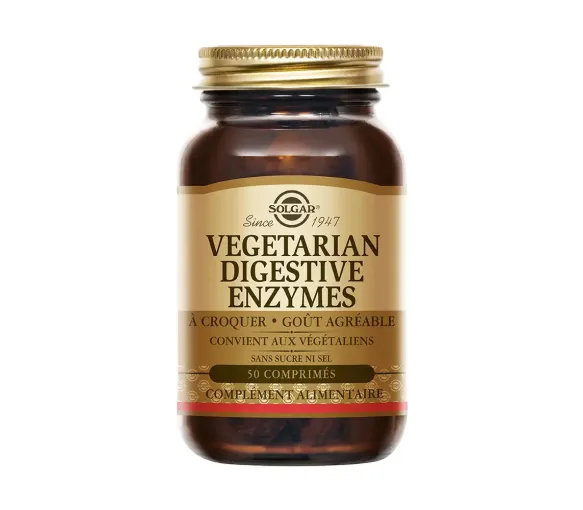 Vegetarische Verdauungsenzyme Solgar - Dose mit 50 Tabletten - image 1