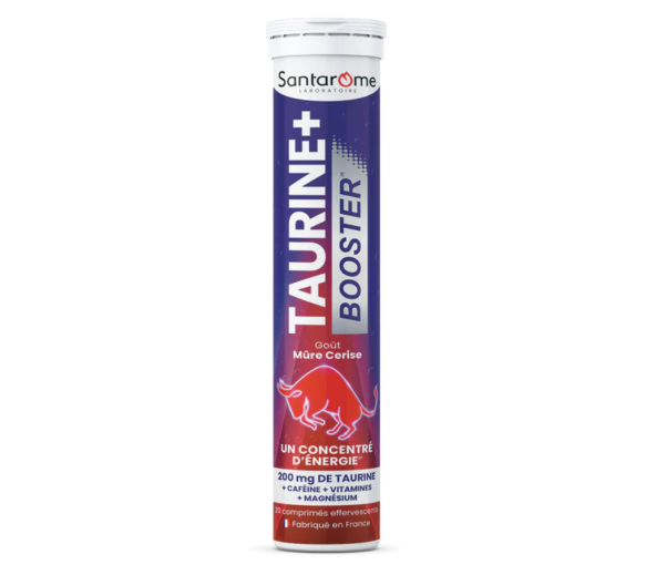 Taurin + Geschmacksbooster Brombeere Kirsche Santarome - 20 Tabletten - image 1