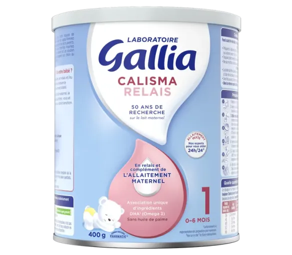 Calisma Relais Lait en poudre 1er âge Gallia - pot de 400g