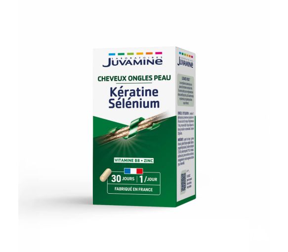 Selen-Keratin Juvamine - Dose von 30 Kapseln - image 1