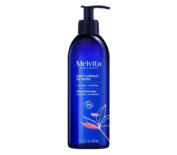 Bio-Rosenblütenwasser Melvita - Pumpflasche 400ml
