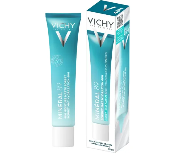 Minéral 89 Gel Sorbet Mattierende Feuchtigkeit 48h Vichy - Tube mit 40 ml - image 1