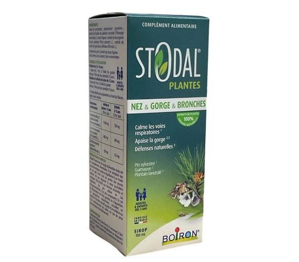 Stodal Pflanzen Sirup Nase Hals Bronchien Boiron - Flasche von 150ml - image 1
