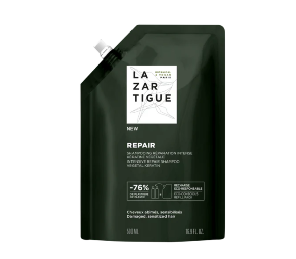 Reparatur-Shampoo Intense Repair Lazartigue - Eco-Nachfüllpackung 500 ml - image 1