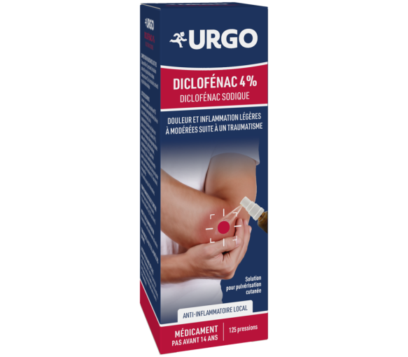 Diclofenac 4% entzündungshemmendes Gel Urgo - Flasche mit 25g (25ml) - image 1