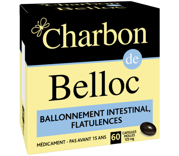 Belloc-Kohle 125mg - 60 Weichkapseln