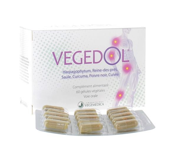 Vegedol Vegemedica - Packung mit 60 pflanzlichen Kapseln