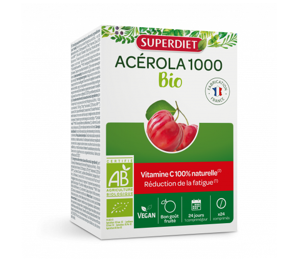 Acerola 1000 Bio Super Diet - Packung mit 24 Tabletten - image 1