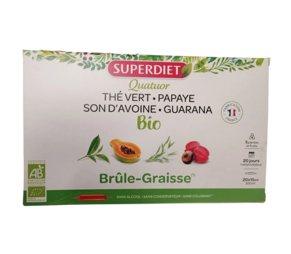 Quatuor Fettverbrenner BIO Super Diet - 20 Ampullen - image 1
