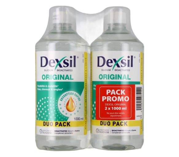 Dexsil Original organisches Silizium zum Trinken Duo-Pack - 2x1 Liter