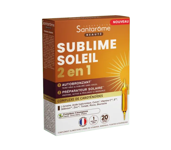 Sublime Sonne 2in1 Geschmack Passionsfrucht Mango Santarome - Schachtel mit 20 Ampullen - image 1