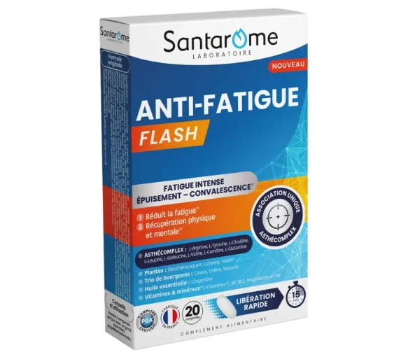 Anti-Fatigue Flash Santarome - Packung mit 20 Tabletten - image 1