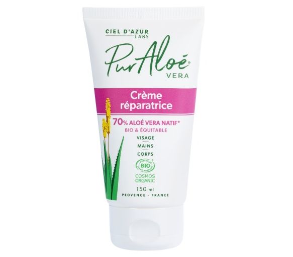 Reparierende Creme 70% Bio Aloe Vera Pur Aloé - Tube mit 75 ml - image 1
