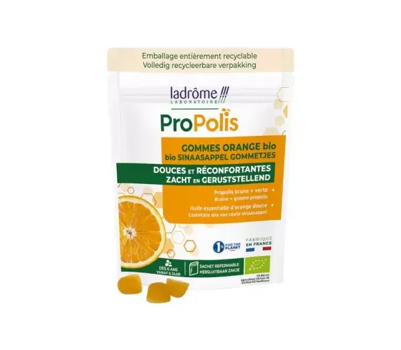 Propolis Gummis Orange Bio Ladrôme - Beutel mit 45g