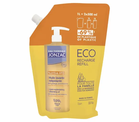 Huile lavante relipidante Eau Thermale Jonzac - éco-recharge de 1L - image 1