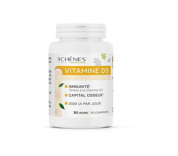 Vitamin D3 2000UI 3C Pharma - Dose von 30 Tabletten