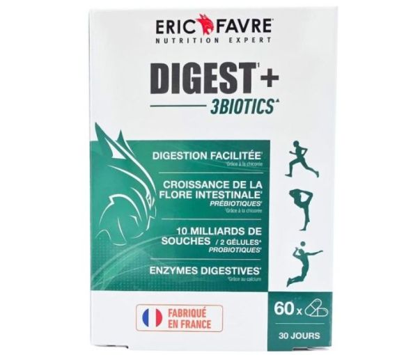 Digest+ 3Biotics Éric Favre - Packung mit 60 Kapseln