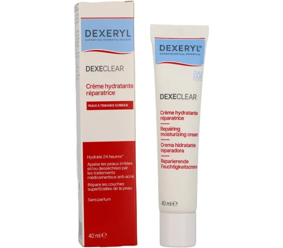 Dexeclear feuchtigkeitsspendende reparierende Creme für zu Akne neigende Haut Dexeryl Pierre Fabre - Tube mit 40 ml - image 1