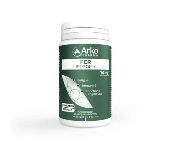 Liposomales Eisen 14mg Arkopharma - 60 Kapseln - image 1