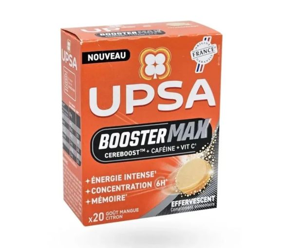 Booster Max Upsa – 20 Brausetabletten Mango-Zitronen-Geschmack - image 1