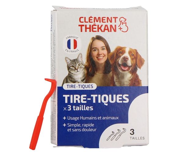 Zeckenhaken Clément Thékan – 3er-Set wiederverwendbare Zeckenhaken