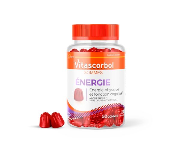 Vitascorbol Gummis Energie Cooper - Dose von 50 Gummis - image 1