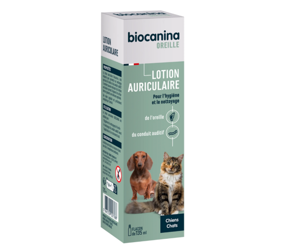 Ohrentropfen für Hunde und Katzen Biocanina - Flasche mit 135 ml