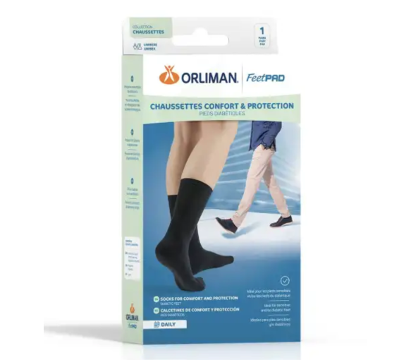 Komfort- und Schutzsocken für diabetische Füße von Orliman - ein Paar Socken - image 2