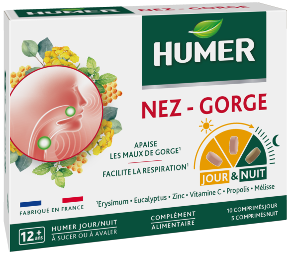 Humer Tag und Nacht Nase Hals - Packung mit 15 Tabletten - image 1