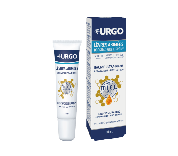 Ultra-reichhaltiger Lippenbalsam für geschädigte Lippen mit Honig Urgo - Tube mit 10 ml - image 1