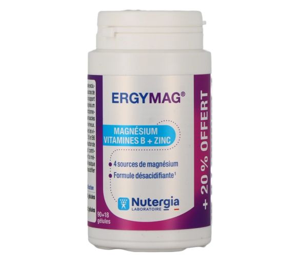 Ergymag Magnesium Nutergia – 2er-Pack mit je 90 Kapseln