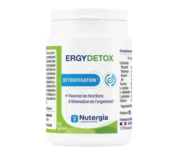 Ergydetox Entgiftung Nutergia - Packung mit 60 Kapseln