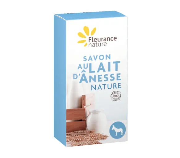 Naturseife mit Bio-Ziegenmilch Fleurance nature - Stück von 100g