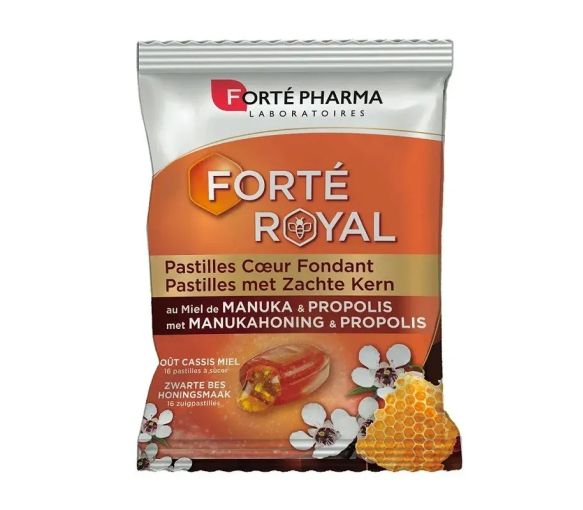 Forté Royal Pastillen mit weichem Kern Cassis-Honig-Geschmack Forté Pharma - 16 Pastillen