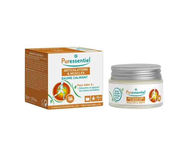 Beruhigender Balsam für Gelenke und Muskeln Puressentiel - 30ml Tiegel