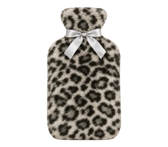 Wärmflasche mit Bezug Leopard grau Calindoo - 2L - image 1