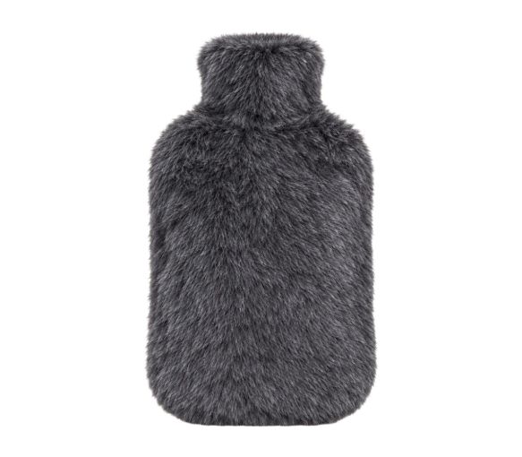 Wärmflasche mit Fleecebezug anthrazit Calindoo - 2L - image 1