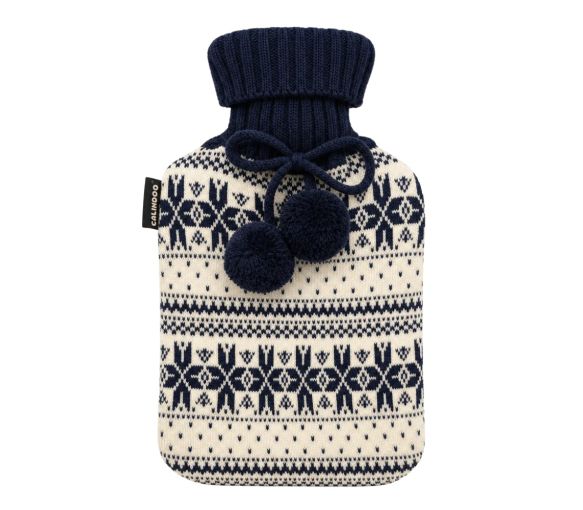 Wasser-Wärmflasche mit Strickbezug Nordstern Calindoo – 2 L