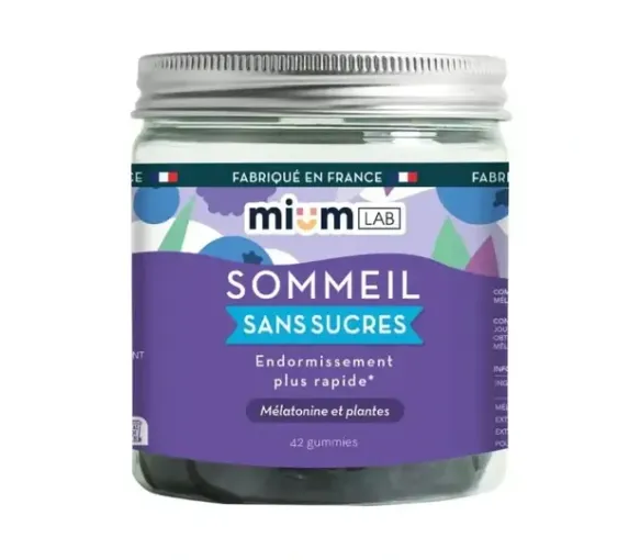 Schlaf-Gummis ohne Zucker Mium Lab - Dose mit 42 Gummis - image 1