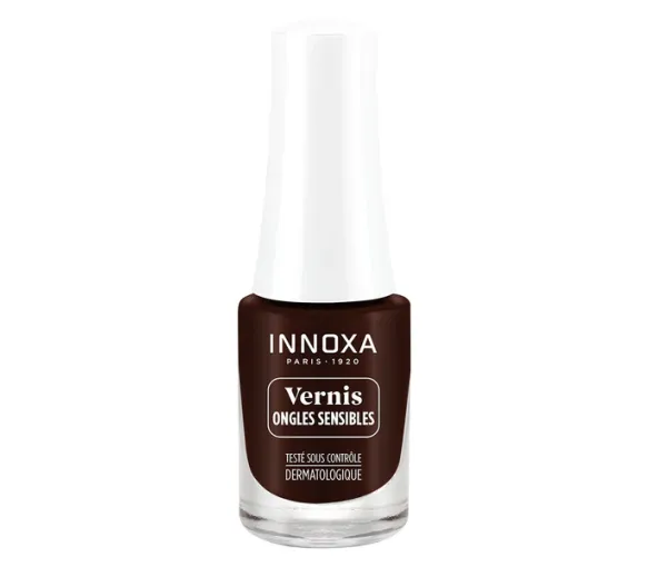 Nagellack für empfindliche Nägel Moka 712 Innoxa - Flasche mit 5 ml