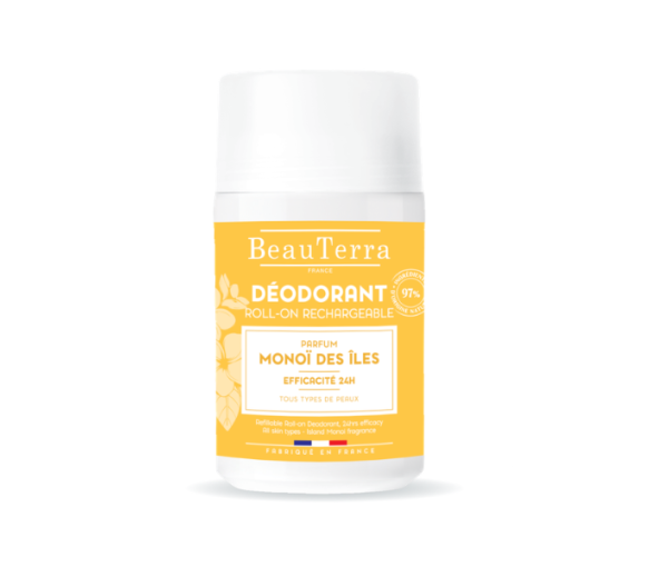 Beauterra Monoï-Deodorant Roll-On nachfüllbar - 50 ml - image 1
