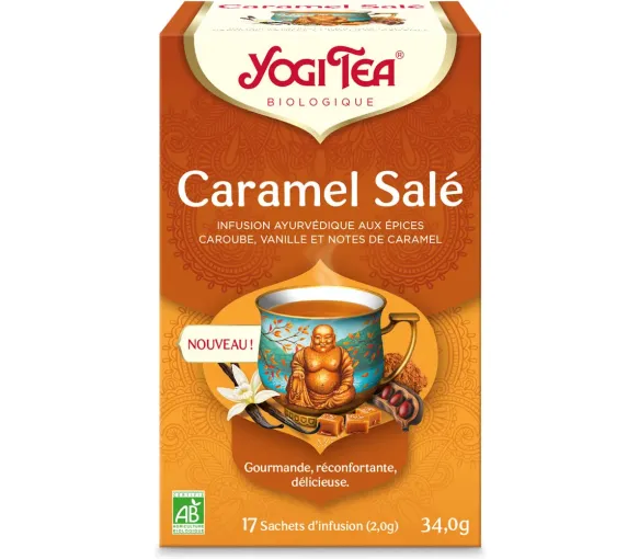 Bio Karamell Salz Yogi Tea - Box mit 17 Beuteln