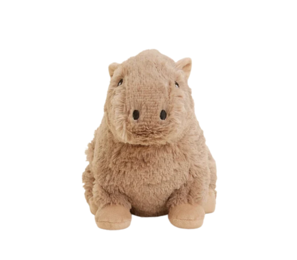 Gemütliches, abnehmbares Wärmekissen Warmies Capybara Soframar - 1 Wärmekissen von 30 cm