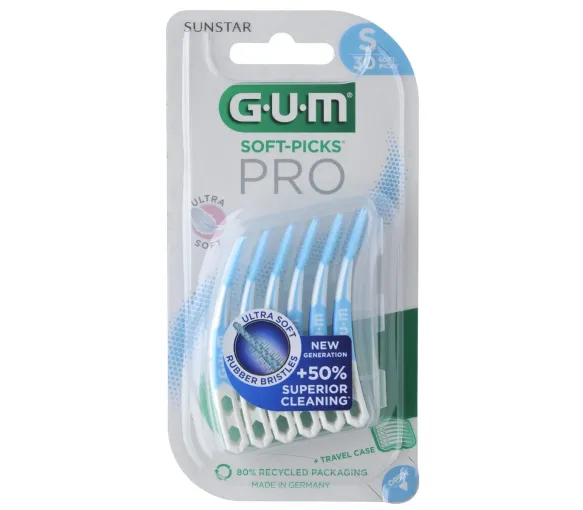 Soft-Picks Pro Interdentalbürsten Größe S GUM - Packung mit 30 Bürsten